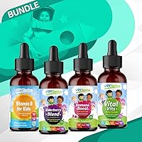 Kids Immune Booster to Avoid Getting Sick - Best Natural Kids Cold Medicine, Pure Elderberry Blend for Sickness Relief - Liquid Vitamins for Kids - Vitamin D for Kids Drops