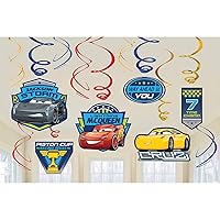 Disney Cars 3 Swirl Value Pack Hanging Decorations - 5