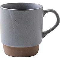 みのる陶器(Minorutouki) Minoru Pottery Slow Mug, Smoke Blue