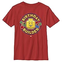 Fifth Sun Kids' Lego Iconic Birthday Builder Boys Short Sleeve Tee Shirt