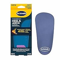 Dr. Scholl's® Heel & Arch All-Day Pain Relief Orthotics, Men's 8-12, 1 Pair, 3/4 Length