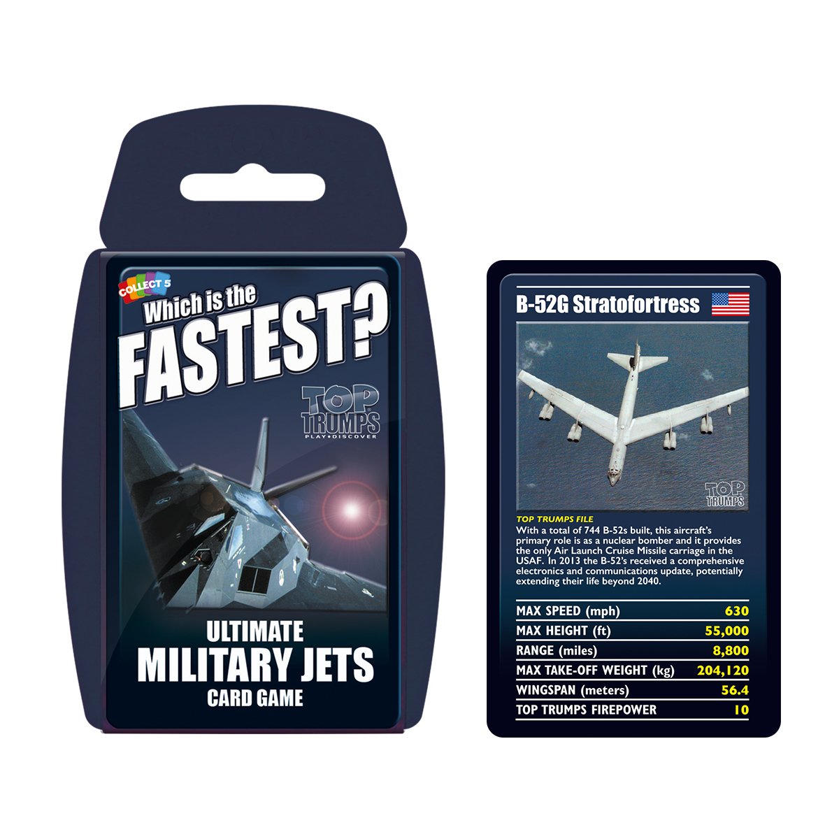 Ultimate Military Jets Top Trumps Card Game