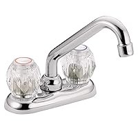 MOEN 4975 Chrome Two-Handle Laundry Faucet, One Size