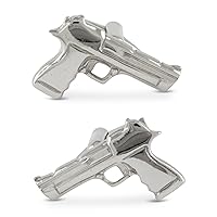 Gun Cufflinks Sterling Silver Handcrafted
