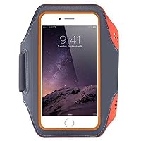 Sports Armband Arm Band Phone Holder for S24 S24+ (S24 Ultra) S23 S23+ S22 S22+ S20 FE S8 S8+ S9 S9+ S10e S10 S10+ Plus Z Fold Flip 3 4 Note 10 10+ 20 A11 A21s A31 A51 A32 A33 A52 A52s A53 (Orange)