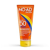 SPF 50 SPORT Sunscreen Lotion | Hypoallergenic | Broad Spectrum UVA/UVB Protection | Water Resistant | Octinoxate & Oxybenzone Free with moisturizing Vitamin E and Aloe 3oz | Pack of 3