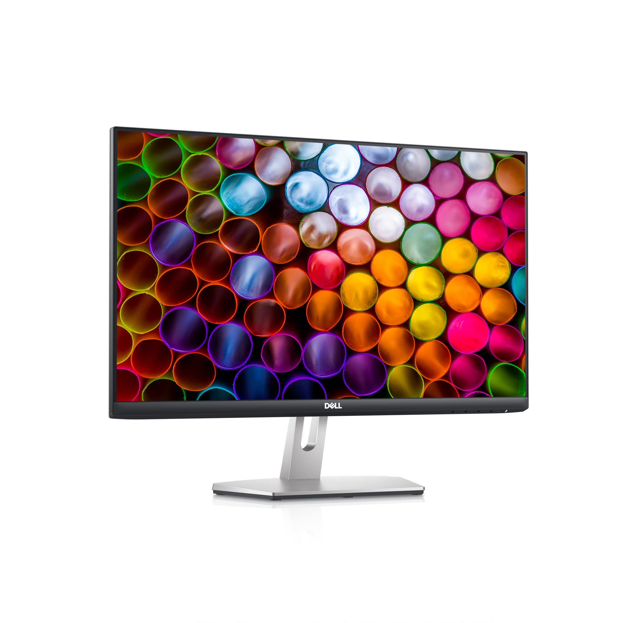 Dell S2421H 24-Inch 1080p Full HD 1920 x 1080 Resolution 75Hz USB-C Monitor, Built-in Dual Speakers, 4ms Response Time, Dual HDMI Ports, AMD FreeSync Technology, IPS, Silver
