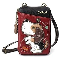 CHALA Wallet Crossbody Cell Phone Purse - Women Faux Leather Multicolor Handbag with Adjustable Strap