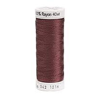 Sulky 942-1214 Rayon Thread for Sewing, 250-Yard, Medium Chestnut
