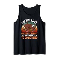 I'm Not Lazy I'm Just Motivated To Do Nothing Sloth Lover Tank Top