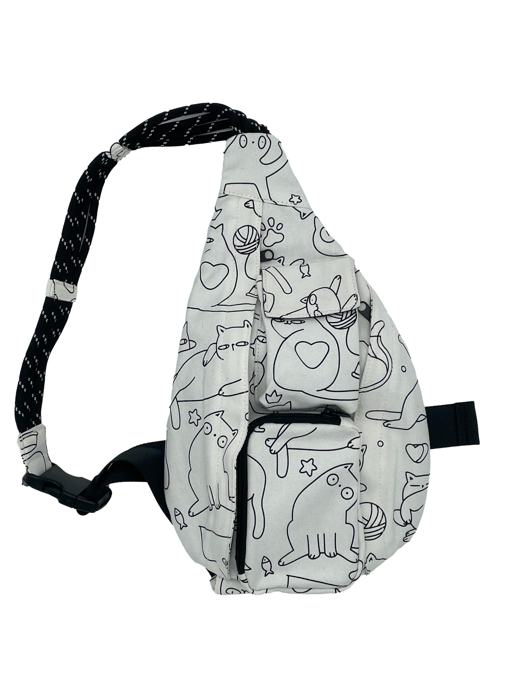 Color-It-Yourself Backpack, Personalize Creative Bag, Doodle Coin Purse, With Markers Set, Adorable Dogs or Whimsical Cats