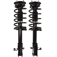 Evan Fischer Shock Absorber Loaded Strut Set Compatible with 2007-2010 Ford Edge, AWD Twin-tube Gas Charged Black Front Driver and Passenger Side