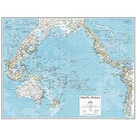 National Geographic Maps: Pacific Ocean Political Wall Map - Compact - 21 x 16 inches