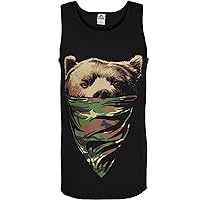 ShirtBANC California Republic Camouflage Bandana Bear Mens Tank Top Shirt