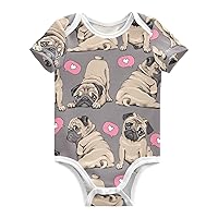 Baby Boy Girl Bodysuits Short Sleeve Unisex Newborn Outfit Clothes Infant Romper Bodysuit for Babies 0-24 Months