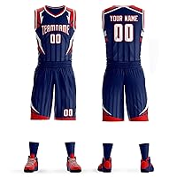 Custom Basketball Jersey Shorts Team Uniform Personalized Name Number Men Youth Sportswear
