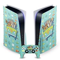 Head Case Designs Officially Licensed Scooby-Doo Mystery Inc. Graphics Vinyl Faceplate Sticker Gaming Skin Decal Compatible with Sony Playstation 5 PS5 Disc Edition Console & DualSense Controller