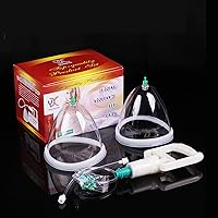 Breast Pump for Women, Breast Enlargement Massager Transparent Breast Pump Breastfeeding Suction Pump Women's Breast Pump Breast Massager,8 x 6. x 5.5 inches,3 Piece Set(WTAA)