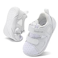 JOINFREE Toddler Boys Girls Sneakers Baby Walking Shoes Breathable Barefoot Shoes Dual Hook and Loops Running Shoes Soft Anti-Slip Sole Sandals