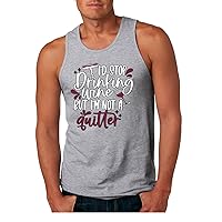 Wild Bobby Liquid Therapy Drinking Mens Tank Top