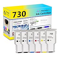 730 Ink Cartridges Compatible for HP 730MBK 730PBK 730C 730M 730Y 730GY Ink Cartridge Work for HP DesignJet T1600 T1700 T2600 Printers