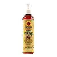 Tropic Isle Living Jamaican Black Castor Oil Hair Gro Leave-In Growth Mist 8oz | Paraben & Sulfate Free | All Hair Types & Daily Use | Restores Mositure & Gently Detangles