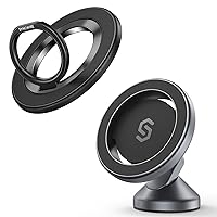 SYNCWIRE Magnetic Phone Ring Holder for MagSafe, Magnetic Phoene Ring Grips Compatible with MagSafe Car Phone Holder Mount