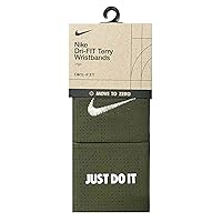 Nike Dri-Fit Terry Wristbands (Army Green) - Unisex - 1 Pair