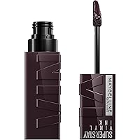 Super Stay Vinyl Ink Longwear No-Budge Liquid Lipcolor Makeup, Highly Pigmented Color and Instant Shine, Charged, Brown Lipstick, 0.14 fl oz, 1 Count