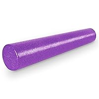 ProsourceFit High Density Foam Rollers 12 - inches long, Firm Full Body Athletic Massager for Back Stretching, Yoga, Pilates, Post Workout Trigger Point Release, Purple