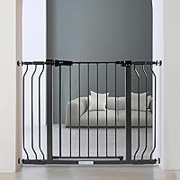 BalanceFrom Easy Walk-Thru Safety Gate for Doorways and Stairways with Auto-Close/Hold-Open Features, 30-Inch Tall, Fits 29.1 - 43.3 Inch Openings, Graphite