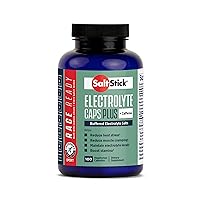 SaltStick Electrolytes with Caffeine - Salt Pills and Electrolytes for Running, Hydration, Leg Cramps Relief, Sports Recovery, Hiking Essentials - Salt, Magnesium, Potassium, Vitamin D3 - 100 Count