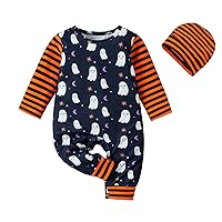 Baby Boy Clothes 6months Newborn Infant Baby Boys Girls Halloween Romper Striped Outfits Long Sleeve Pajamas 24