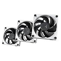 HYTE Thicc FP12-120mm x 32mm Performance Fans (3 Pack) - White/Black