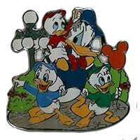 Pin Donald Duck with Nephews Huey Dewey and Louie at Park Streetlight Balloon