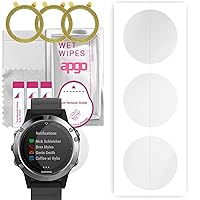 3x Hydrogel Ultra-Clear Screen Protector for Garmin Fenix 5 Pus, Hydrogel Film, Flexible, Soft TPU with positioning layer easy installation