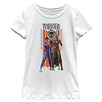 Girl's Wakanda Forever Duo Banner T-Shirt