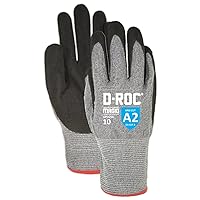 MAGID General Purpose Level A2 Cut Resistant Work Gloves, 12 PR, Foam Nitrile Coated, Size 6/XS, 15-Gauge Hyperon Shell (GPD256)
