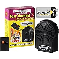 Remote Controlled Fart Machine #2 Bundle Includes 9V Energizer Battery - 15 Realistic Sounds, Wireless 100 ft Range, Fart Toy Prank