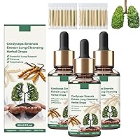 Cordyceps Sinensis Extract - Lung Clearing Drops - Clean & Breathe, Cordyceps Sinensis Drops (3pcs)