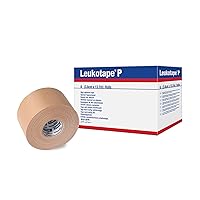 Leukotape P Adhesive Strapping Tape – For Sports Injuries, Strains and Sprains - 1.5 in x 15 yds, Tan