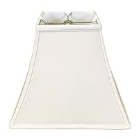 Royal Designs Square Bell Lamp Shade, White, 7