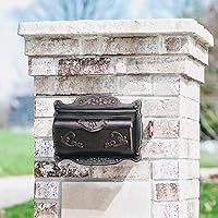 SB12N Wall Mounted Mailbox, Cast Aluminum, L17.5X W5.3X H12.25, Vintage Bronze