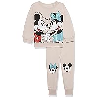 Disney Girls Mickey & Minnie Mouse Fleece Sweatshirt & Jogger Set - Girls 2t-6xSweatshirt & Jogger Set