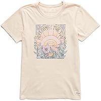 Women's Here Comes The Sun Hippie Short Sleeve Crusher Tee