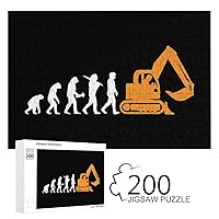 Excavator Driver Digger 200 PCS Wooden Puzzle Colorful DIY Picture Puzzles Home Decoration Creative Gifts