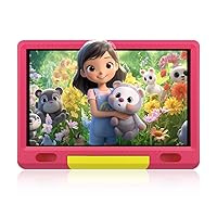 Tablet for Kids 10 inch Kids Tablet Android 13 Tablet 6(2+4) GB 64GB Android Tablet, Parent Controls, Kidoz Pre-Installed 5000mAh Tablet Kids with Shock-Proof Case (Pink)