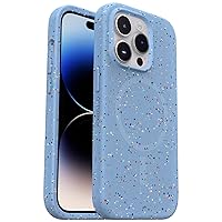OtterBox iPhone 14 Pro Sustainable Series Case with MagSafe - House Party (Blue), Shockproof, Drop Proof, Ultra-Slim, Protective Case
