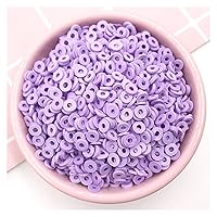 NIANTU1125 100g/lot 5mm Hollow Circle Soft Clay Slices Polymer Sprinkles for Slime Filling Material Nail Arts Decoration Crafts DIY Gift (Color : Purple)