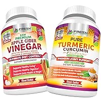 FRESH HEALTHCARE Apple Cider Vinegar and Turmeric Curcumin - Bundle